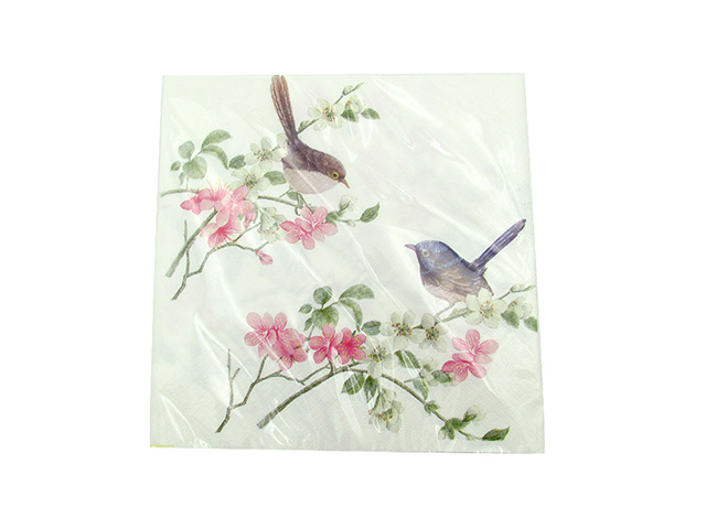 BLUE WREN NAPKINS 3PLY 20PK 33X33CM