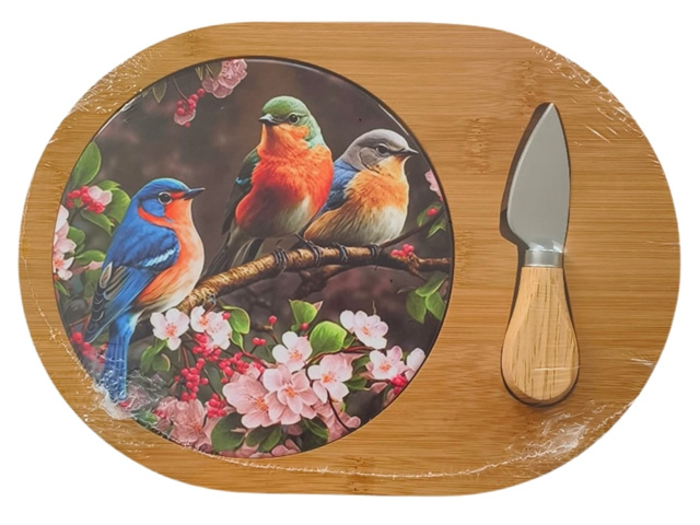 BAMBOO CHEESE SET CHIA 19X27CM