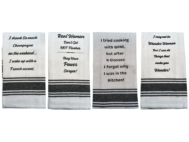 TEA TOWEL 4ASST 40X70CM