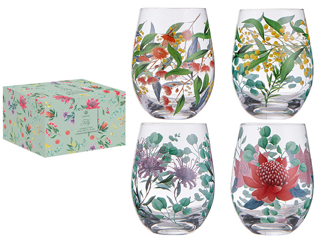 TILLY CRYSTAL 4PK TUMBLER