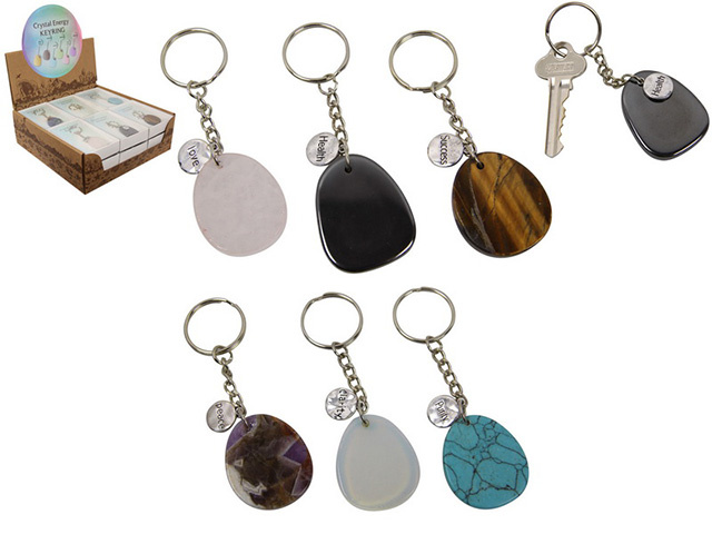 CRYSTAL ENERGY KEYRING 6ASST UN18