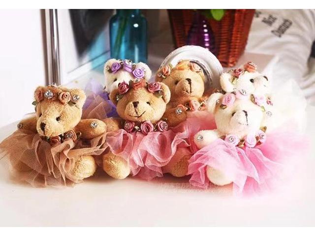 KEYCHAIN PLUSH BEAR UN12