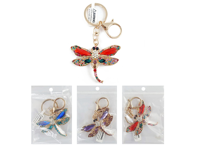 KEYRING DIAMANTE DRAGONFLY UN12