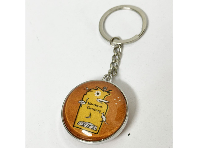 KEYRING DOUBLE SIDED NT MAP SOLD QTY12