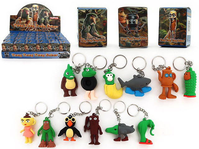BRAINROT BAG BUDDIES KEY CHAIN 12ASST 6CM UN24