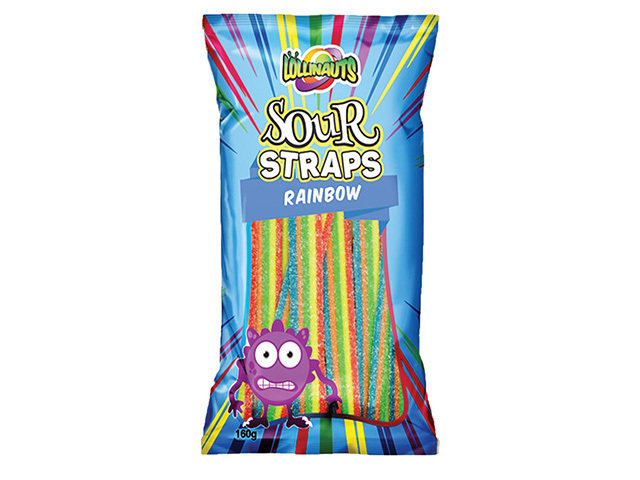 SOUR STRAPS RAINBOW 160G UN12