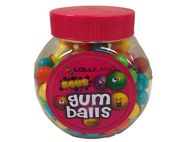 SOUR GUMBALL JAR 400G SOLD QTY12
