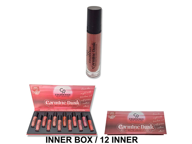 12 COLOUR MATTE LIQUID LIPSTICK UN12