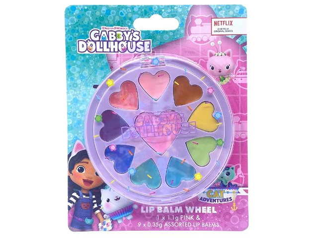 GABBYS DOLLHOUSE LIP BALM WHEEL QTY 6