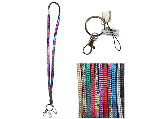 LANYARD BEADED 80CM 9ASST SOLD QTY12
