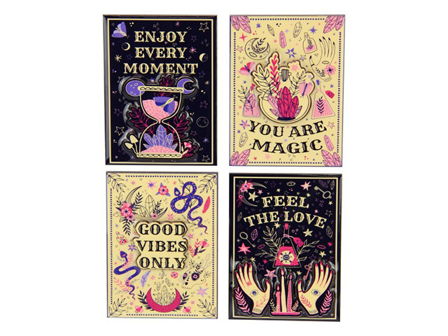 10CM PALMISTRY MAGNET 4ASST UN12