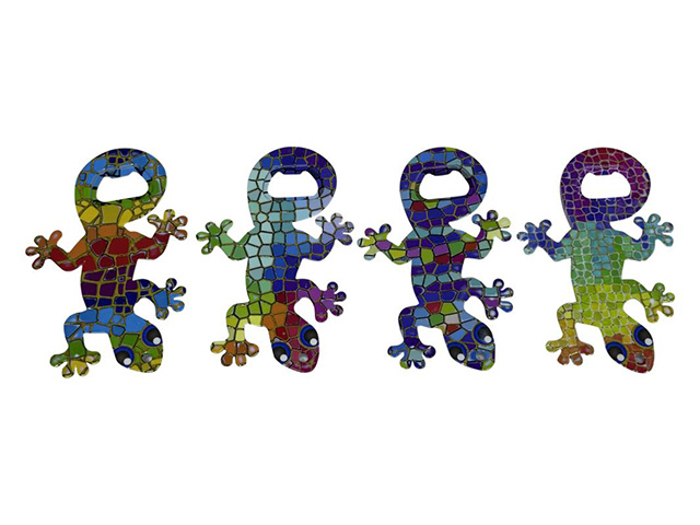 LIZARD MAGNET BOTTLE OPENER 4ASST UN12