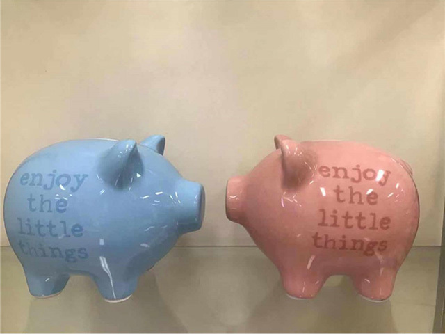 CERAMIC PIG MONEY BOX PINK ONLY