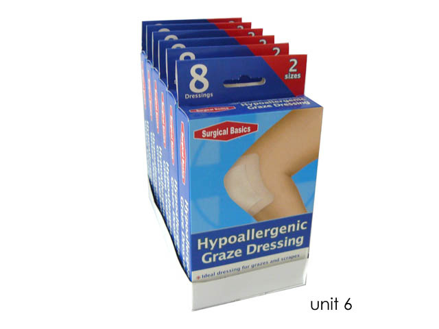 SURGICAL BASICS GRAZE DRESSING 8PK UN6