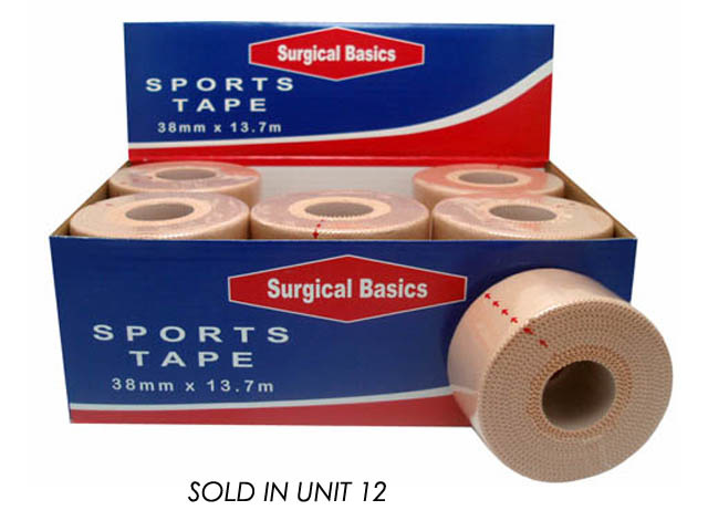 SPORTS TAPE TAN 38MM UNIT12