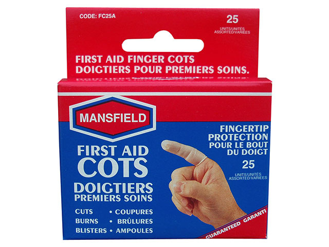FINGER COTS FIRST AID 30PCK UN6