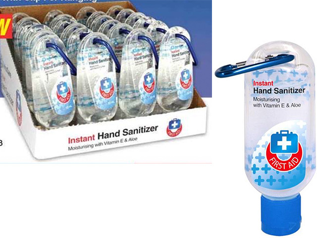 HAND SANITISER 53ML W/CLIP UN24