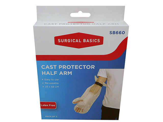 CAST PROTECTOR HALF ARM 23X58CM 2PK