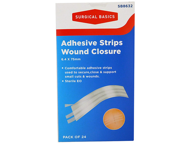 WOUND CLOSURE STRIPS 6X75MM 24PK UN6