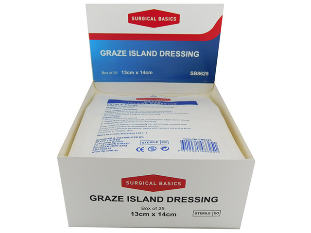 GRAZE DRESSING 13X14CM UN25