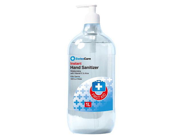 SWISSCARE HAND SANITISER 1L SOLD IN QTY 8