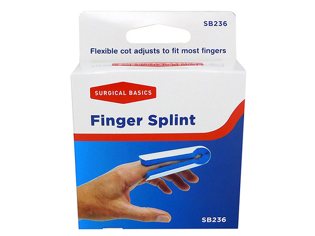 FINGER COT SPLINT METAL LARGE