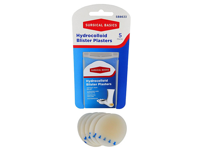BLISTER PLASTERS 44X69MM 5PK SOLD UN8