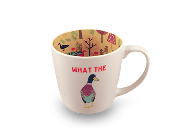 WHAT THE DUCK INSIDE OUT MUG SOLD QTY2