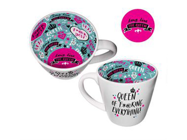 QUEEN OF EVERYTHING INSIDE OUT MUG 14OZ SOLD QTY2