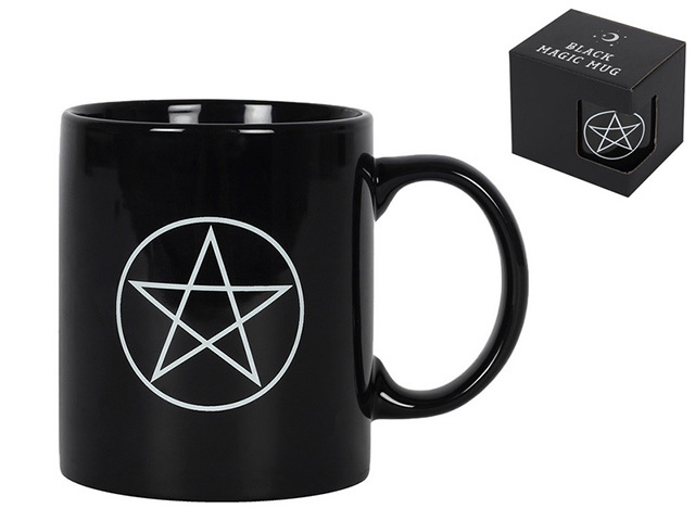 BLACK PENTAGRAM MUG