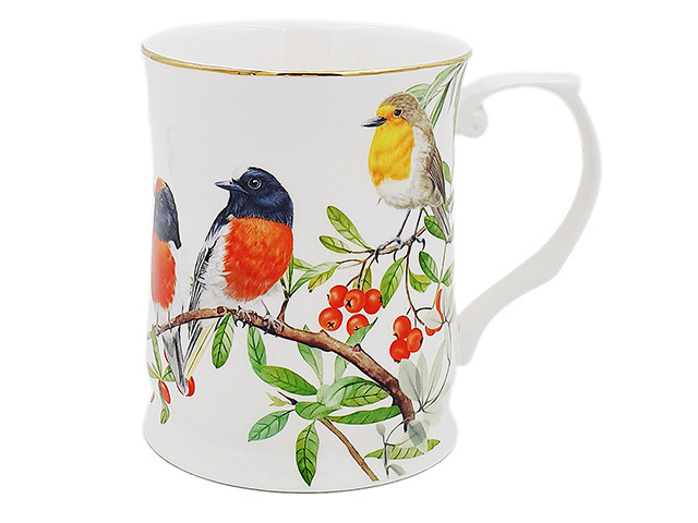 RED BREASTED ROBIN 415CC MUG