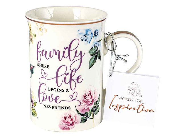 FAMILY INSPIRATION MUG NEW BONE CHINA 360ML