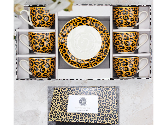 LEOPARD EDITION ESPRESSO CUP SET OF 6