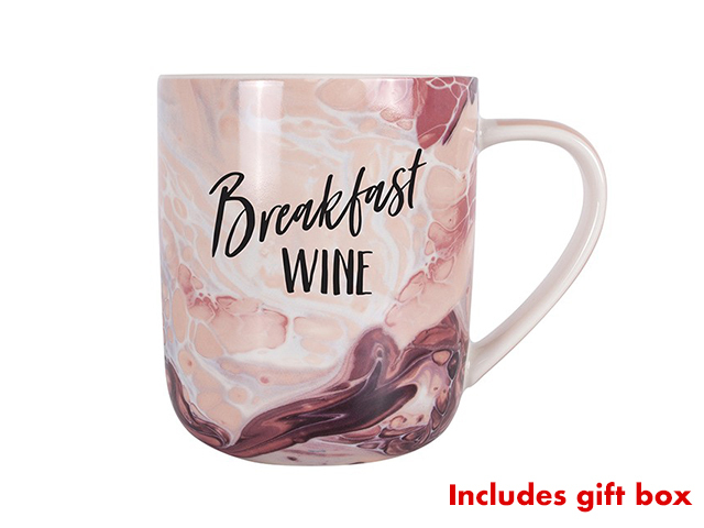 BREAKFAST WINE LILY AND MAE MUG SOLD QTY2