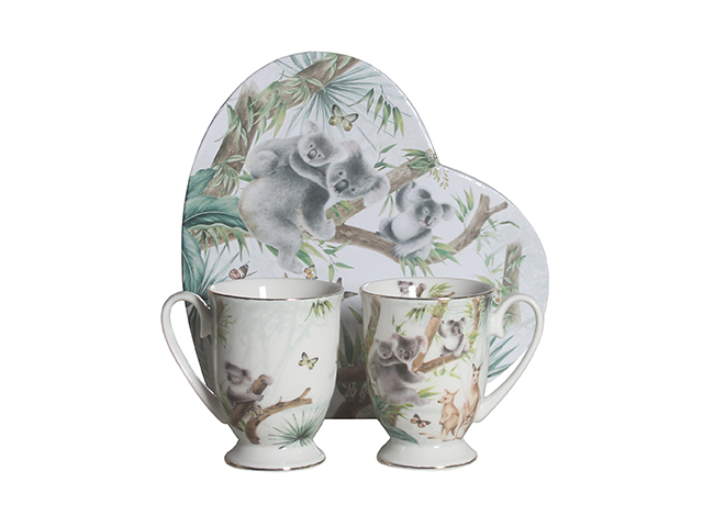 AUSTRALIAN WILDLIFE 2PC 280CC MUG SET