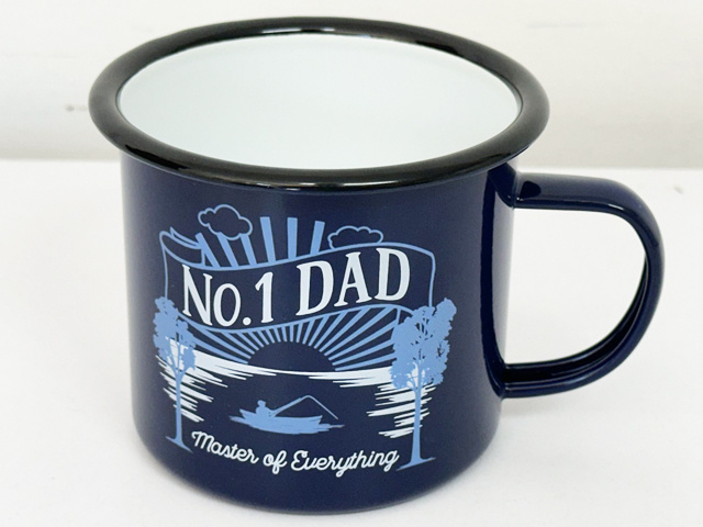 NO.1 DAD ADVENTURE ENAMEL MUG SOLD QTY2