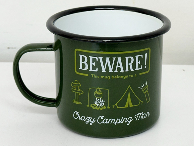 CAMPING MAN ADVENTURE ENAMEL MUG SOLD QTY2