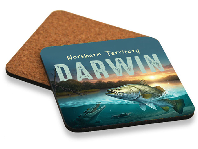 10X10CM SET 6 COASTER DARWIN NT