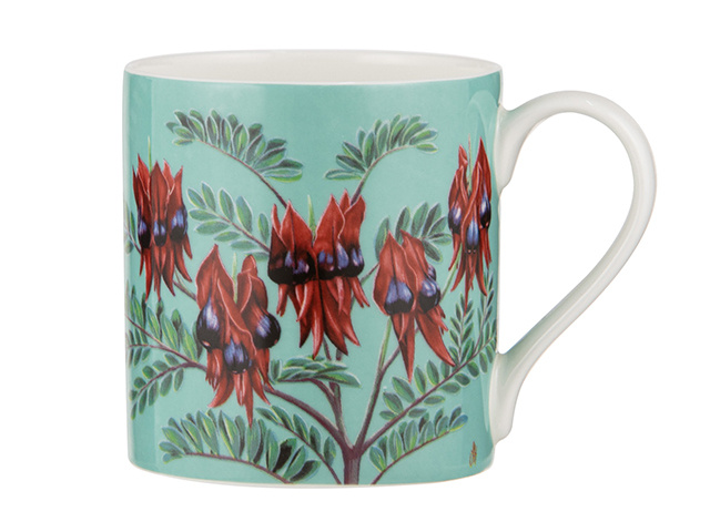 NATIVE FLORAL STURTS DESERT PEA MUG