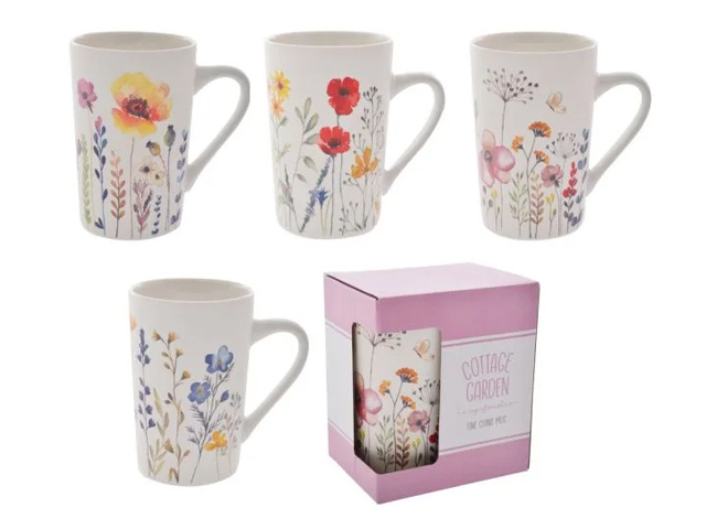 FLORAL MUGS 4ASST