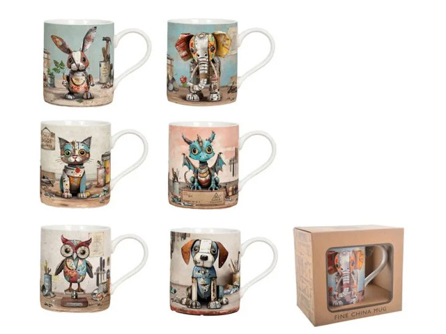 BUG ART SCRAPS MUG 6ASST