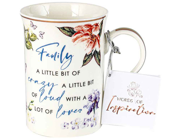 FAMILY INSPIRATION MUG 360ML NEW BONE CHINA