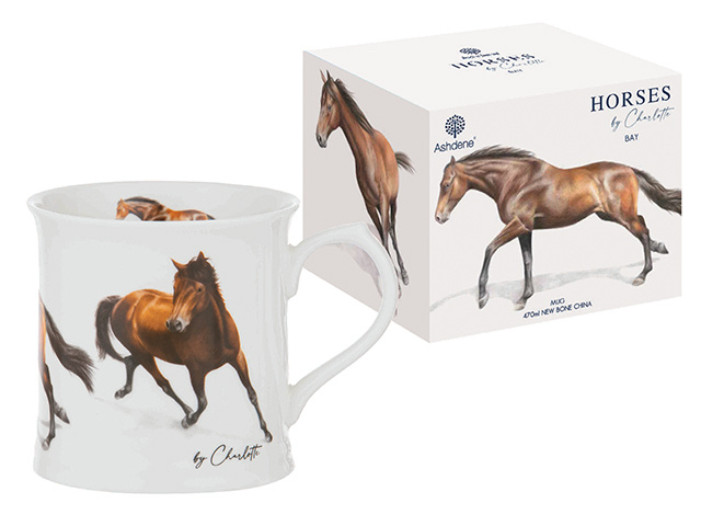 HORSES BY CHARLOTTE BAY MUG