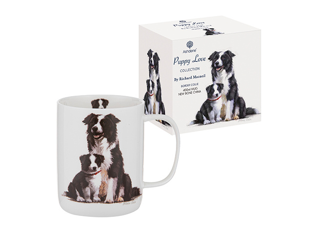 PUPPY LOVE BORDER COLLIE MUG
