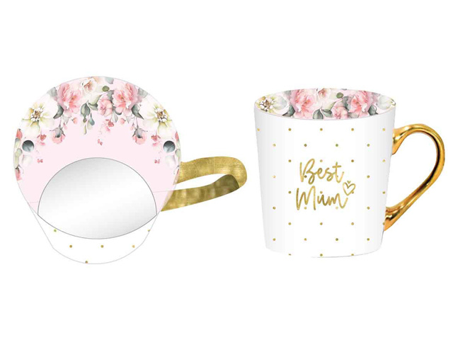 BEAUTIFUL INSIDE OUT MUM MUG 325ML PINK