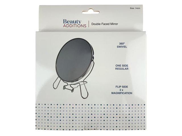MIRROR DOUBLE FACED 14CM
