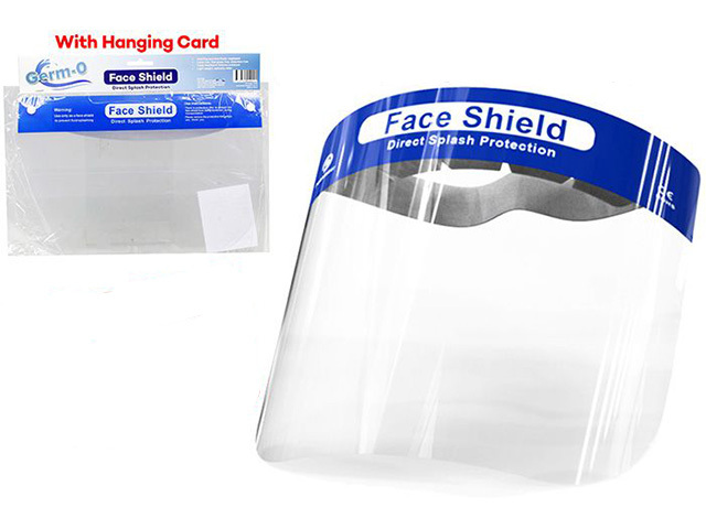 FACE SHIELD 33X22CM SOLD QTY12
