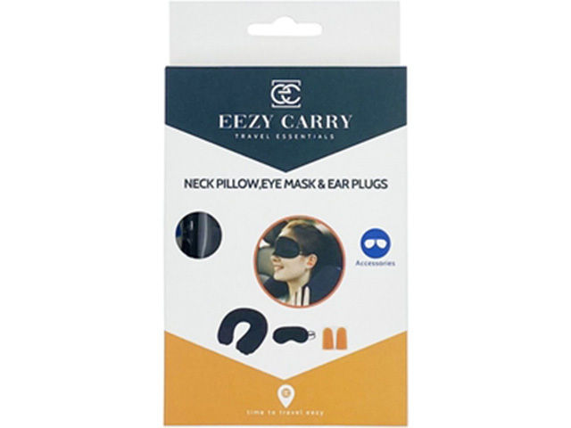 TRAVEL PILLOW+EYE MASK+EAR PLUG