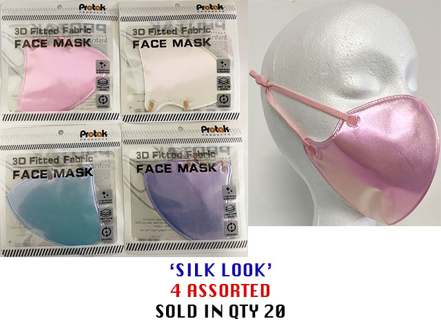 3PLY COTTON MASK SILK SOLD QTY 20
