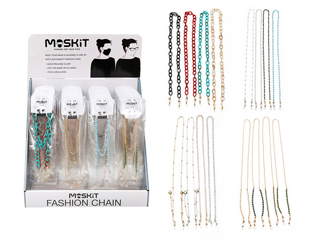 MASKIT FASHION CHAIN ASST SOLD QTY12